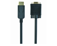 GEMBIRD Kabel DisplayPort VGA 1.8m czarny CCP-DPM-VGAM-6 - 1351675 - zdjęcie 1